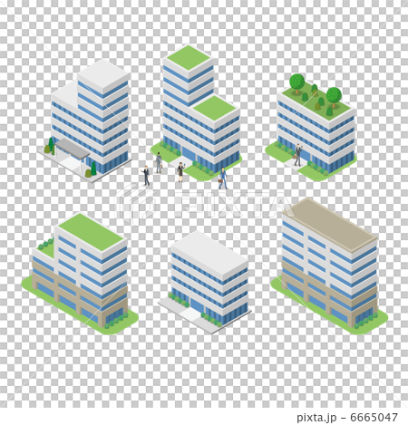 ビルやマンション シリーズ のイラスト素材