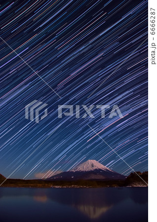 星々と富士 6666287