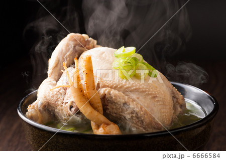 参鶏湯 湯気あり 横 参鶏湯 湯気あり 横 6666584