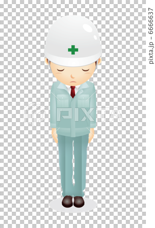 作業服の男性イラスト 6666637