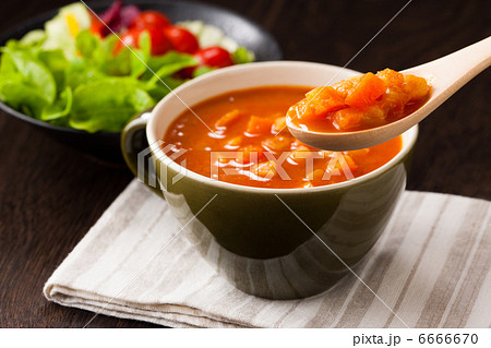 ミネストローネ スプーン サラダ 横 ミネストローネ スプーン サラダ 横 6666670