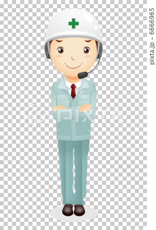 作業服の男性イラスト 6666965