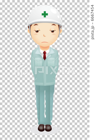 作業服の男性イラスト 6667454