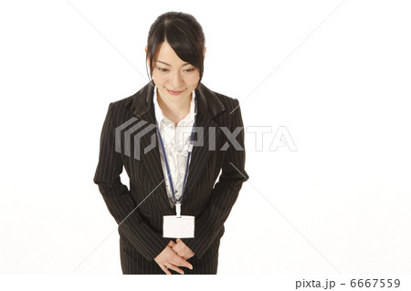 挨拶するOL 6667559