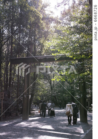 伊勢神宮外宮　北御門口鳥居 6668726