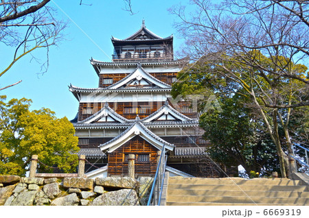 広島城の天守閣(広島城址公園/広島県広島市中区基町) 広島城の天守閣(広島城址公園/広島県広島市中区基町) 6669319