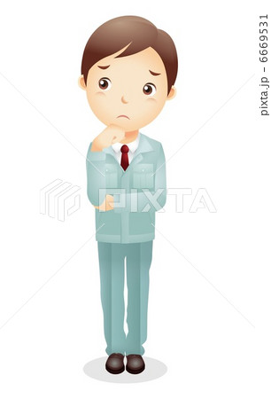 作業服の男性イラスト 6669531