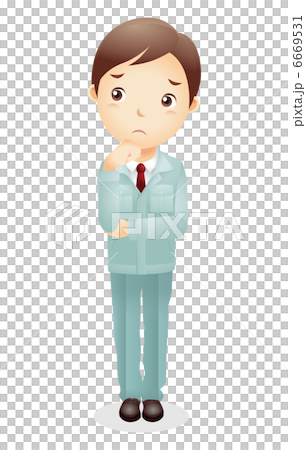 作業服の男性イラスト 6669531