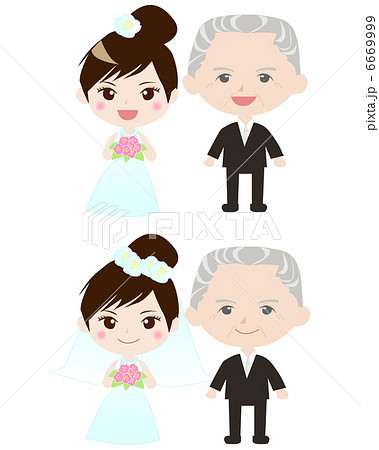 ウェディング 親子のイラスト素材