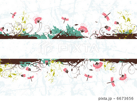Grunge flower background 6673656
