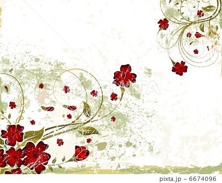 Grunge floral background Grunge floral background 6674096