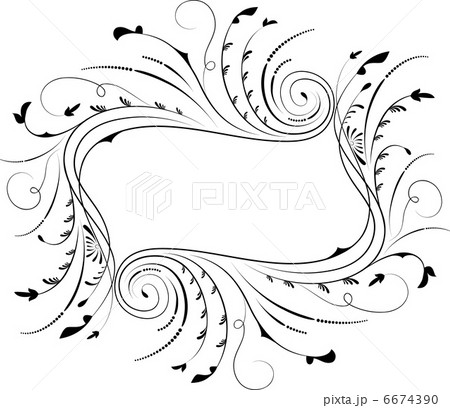 Floral frame, element for design, vector Floral frame, element for design, vector 6674390