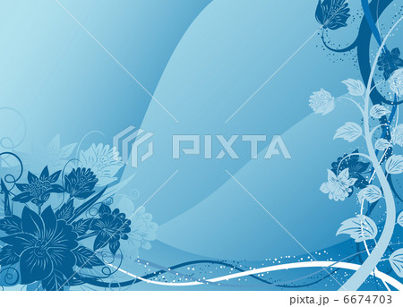 Foral background, vector 6674703