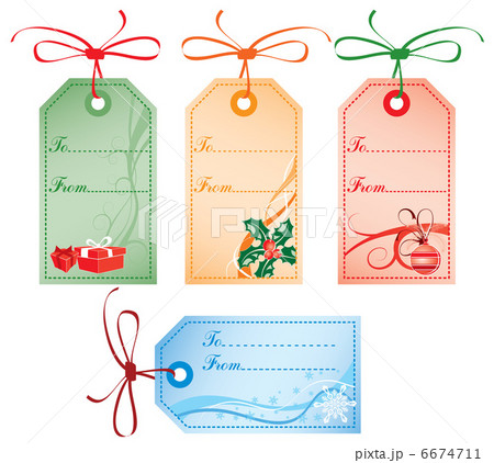 Christmas Gift Tags, vector Christmas Gift Tags, vector 6674711