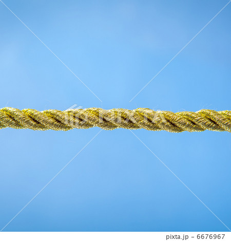 Gold rope on blue Gold rope on blue 6676967