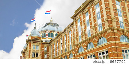 Dutch beach resort with famous Kurhaus hotel . Netherlands, Den Dutch beach resort with famous Kurhaus hotel . Netherlands, Den 6677792