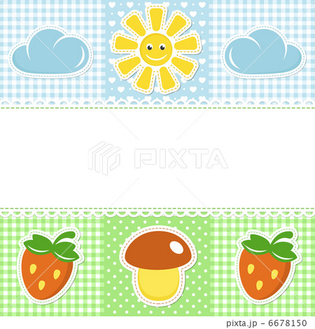 Lace border on sunny  background 6678150