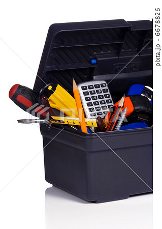 set of tools in box 6678826