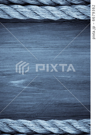 ship ropes on wood background texture 6679362