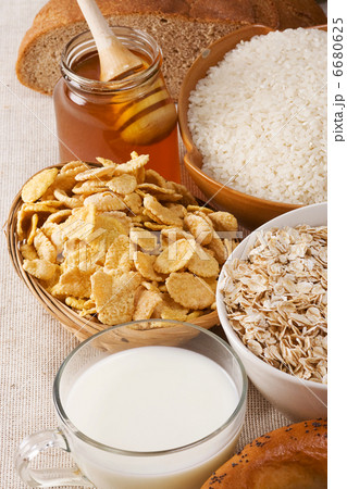healthy food on sackcloth 6680625