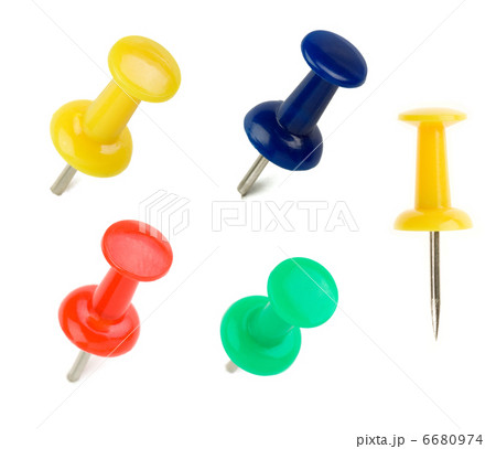 pushpin isolated on white 6680974
