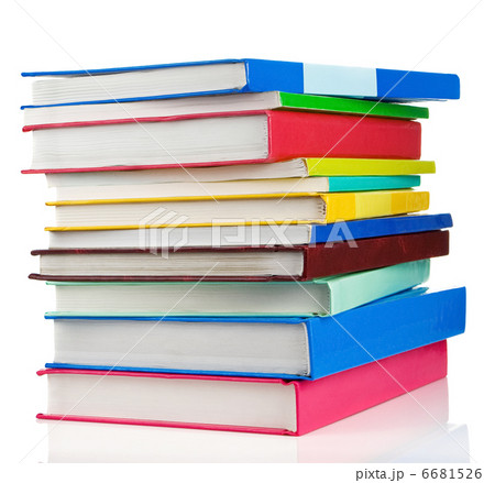pile of books isolated on white 6681526