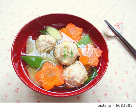 鶏団子の野菜スープ 6683685