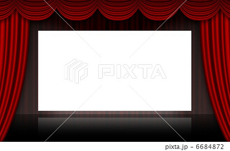 劇場のスクリーンのイラスト素材 6684872 Pixta