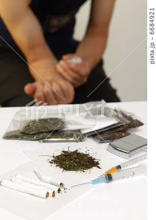 麻薬中毒者の写真素材