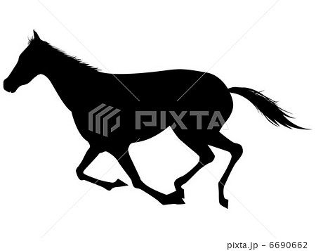 走る馬のイラスト素材