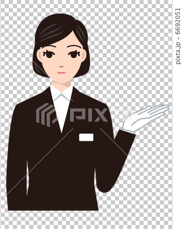 案内する葬儀女性スタッフ 6692051