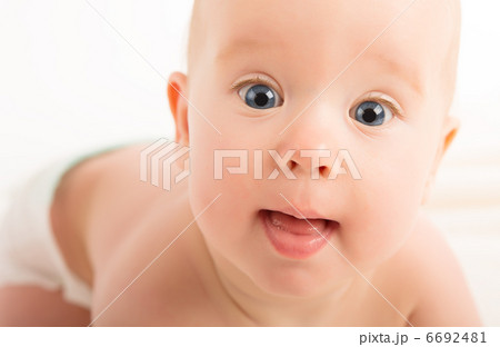beautiful happy baby with blue eyes 6692481