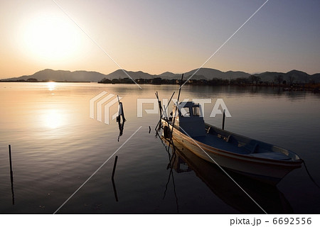 琵琶湖夕景 6692556