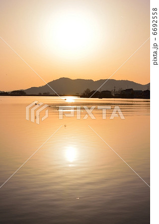 琵琶湖夕景 6692558