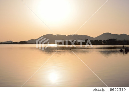 琵琶湖夕景 6692559