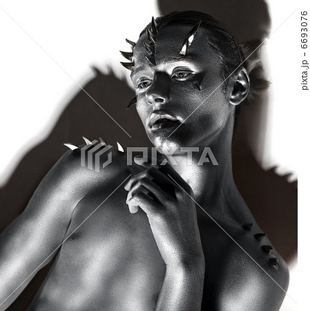 Young Handsome Man. Fantasy. Art. Black & White Portrait Young Handsome Man. Fantasy. Art. Black & White Portrait 6693076