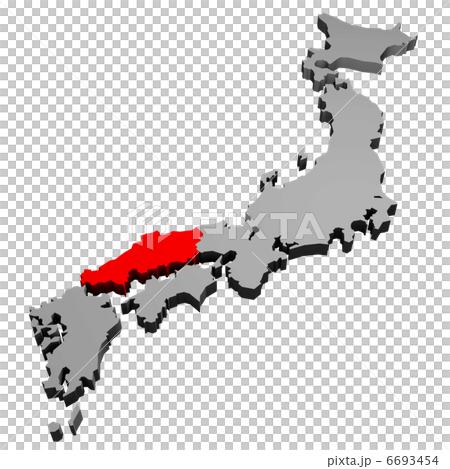 Japan Map (Chugoku Region) 6693454