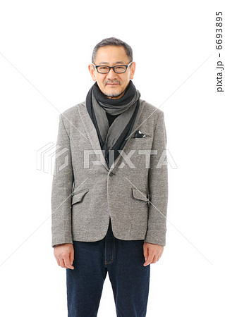 シニア男性ファッションの写真素材