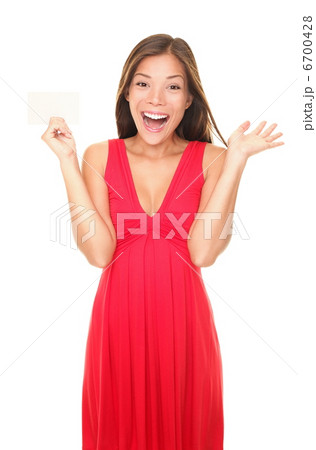 Gift card woman in red dress 6700428