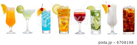 set with various cocktails 6708198