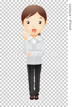 工作服女性例證 6709265
