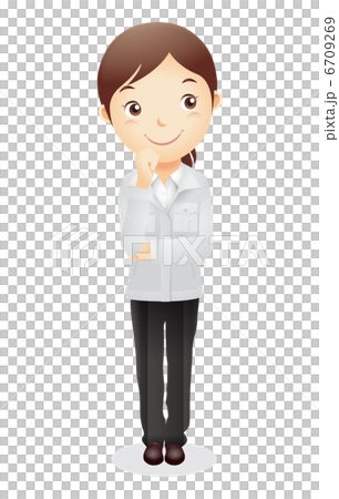 工作服女性例證 工作服女性例證 6709269