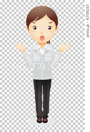 Work clothes female illustration Work clothes female illustration 6709283