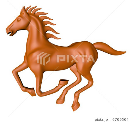 馬 サラブレッド 駆け馬 のイラスト素材