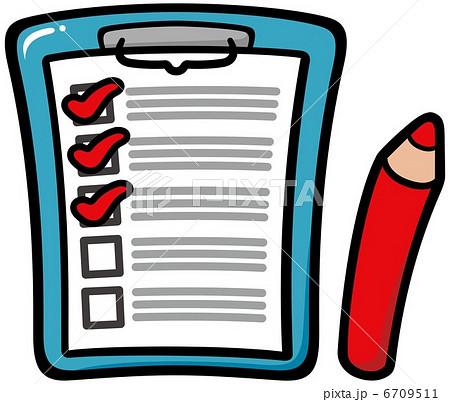 チェックリストのイラスト素材