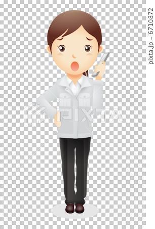 Work clothes female illustration Work clothes female illustration 6710872
