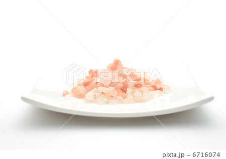 岩塩　洋皿　白バック 6716074