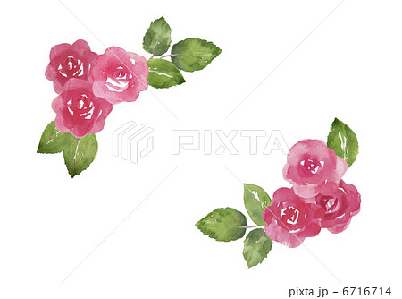 薔薇の飾り枠のイラスト素材