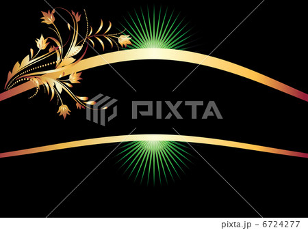 Background with golden ornament 6724277