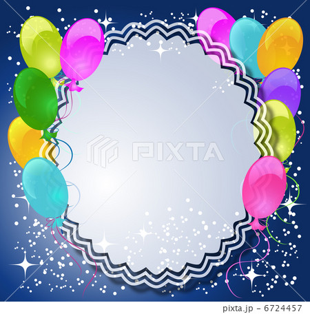 Magic floral background with balloons Magic floral background with balloons 6724457